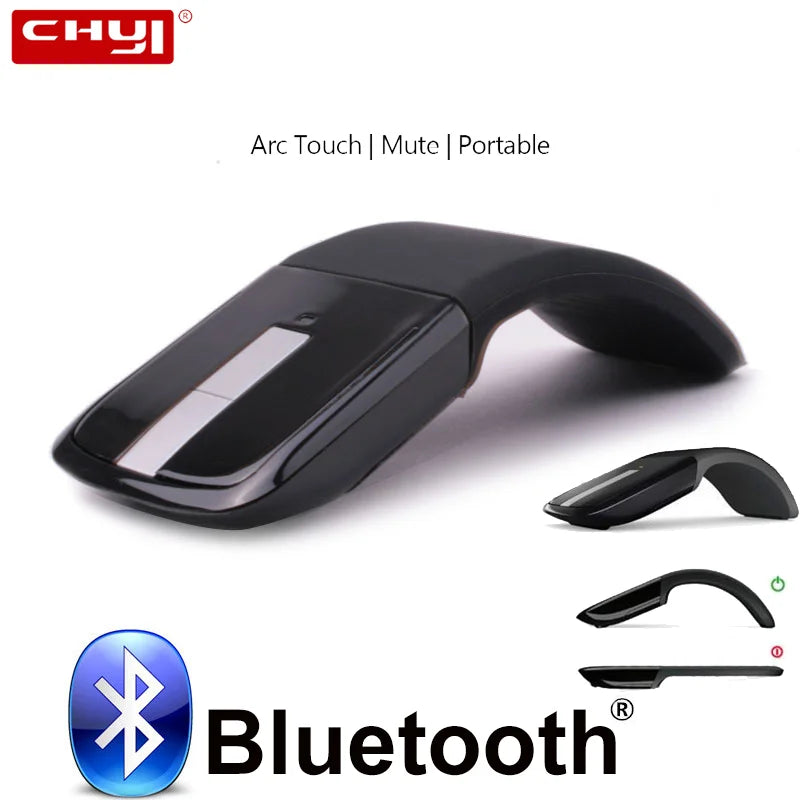 Bluetooth Wireless Arc Touch Mouse For Microsoft PC Laptop 1200DPI Optical Folding Mouse Slim Notebook Gaming Computer Mice