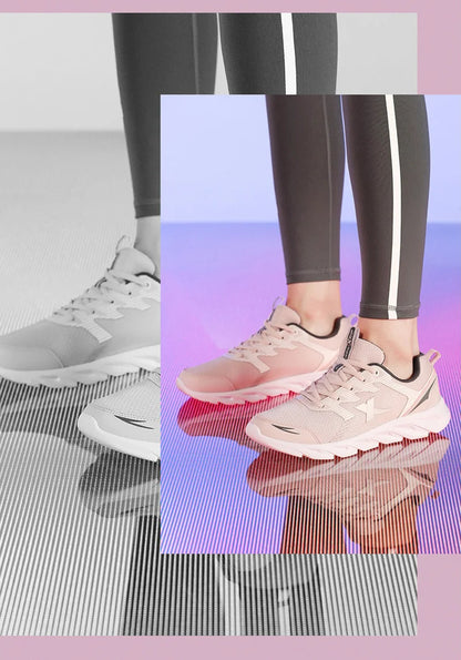 Xtep Women Running Shoes  New Fashion Lightweight Sneakers For Women Breathable Cushioning Sports Shoes Female 879318110073