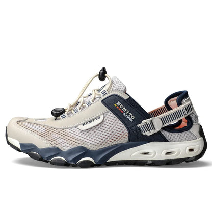 HUMTTO Zapatillas de río para hombre, calzado outdoor de trekking y vadeo, zapatos acuáticos de malla transpirable, secado rápido, tobillo para mujer, zapatillas acuáticas antideslizantes