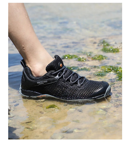 HUMTTO Summer Hiking Sneakers for Men 2021 Breathable Outdoor Trekking Sport Men's Water Shoes Climbing Walking Shoes
