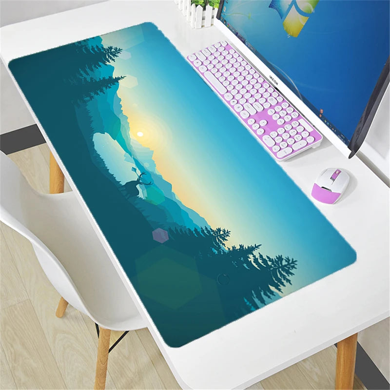Tappetino mouse Overwatch grande fai da te kawaii XXL per PC, tappetino da scrivania per gamer e ufficio, accessorio gaming per tastiera e mouse
