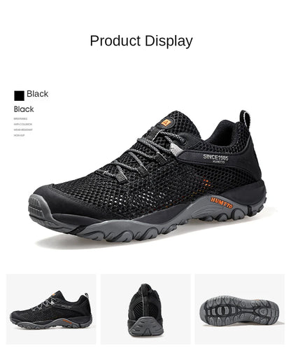 HUMTTO Summer Hiking Sneakers for Men 2021 Breathable Outdoor Trekking Sport Men's Water Shoes Climbing Walking Shoes