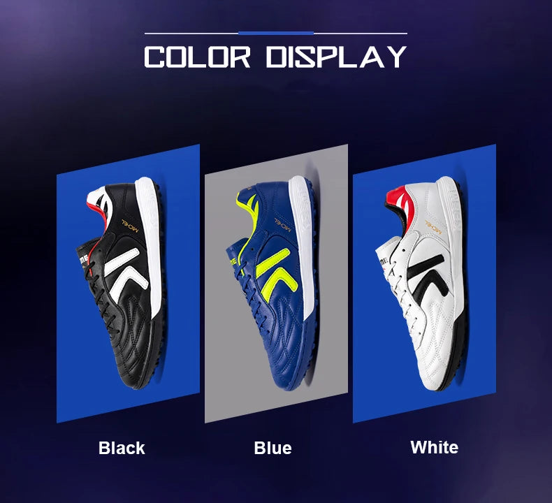 KELME Soccer Shoes TF Football Boots Calf-Skin Cleats Professional Futsal Original Football Training Sneakers ZX80011017