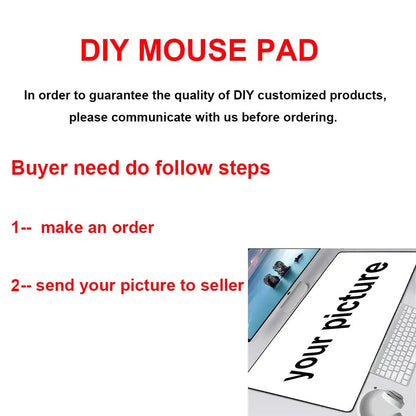 Tappetino mouse Overwatch grande fai da te kawaii XXL per PC, tappetino da scrivania per gamer e ufficio, accessorio gaming per tastiera e mouse