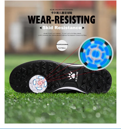 KELME Men Training TF Soccer Shoes Artificial Grass Anti-Slippery Youth Football Shoes AG Sports Training Shoes 871701