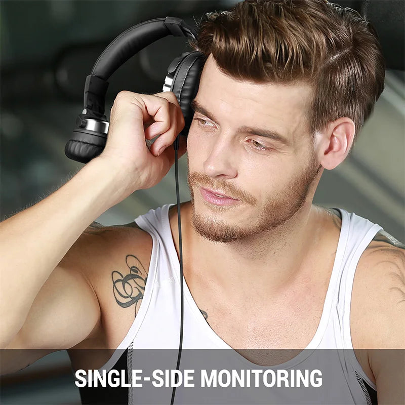 Oneodio Over Ear Headphones Hifi Studio DJ Headphone Wired Monitor Music Gaming Headset Earphone For Phone Computer PC With Mic