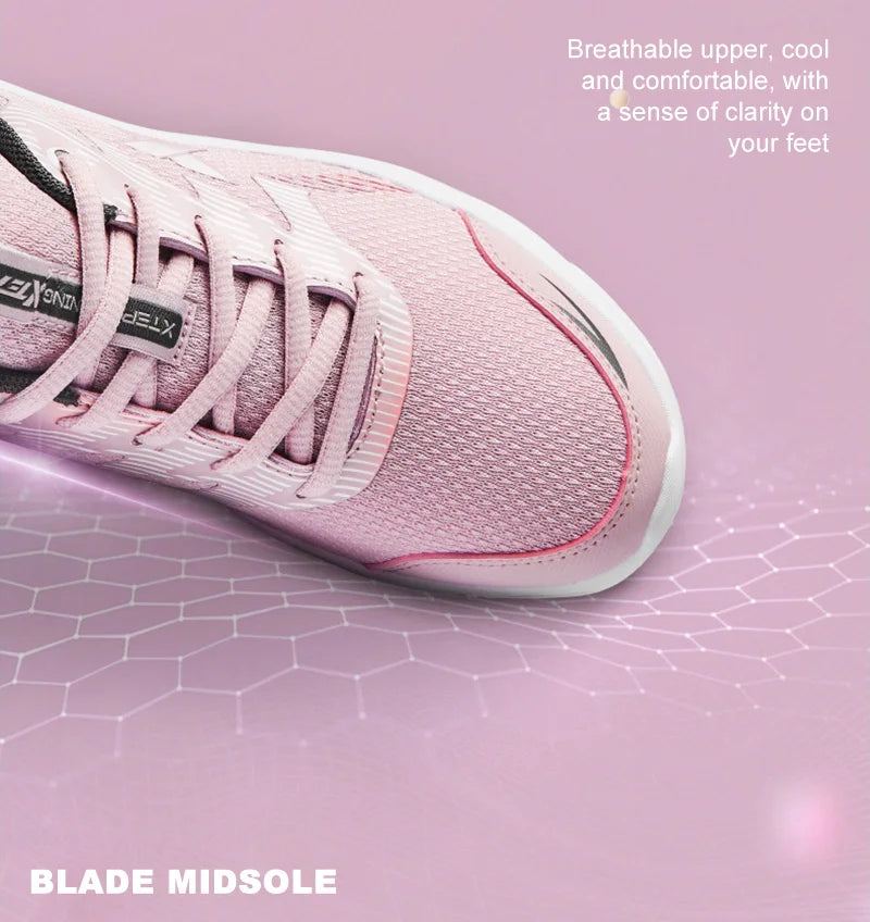 Xtep Women Running Shoes  New Fashion Lightweight Sneakers For Women Breathable Cushioning Sports Shoes Female 879318110073