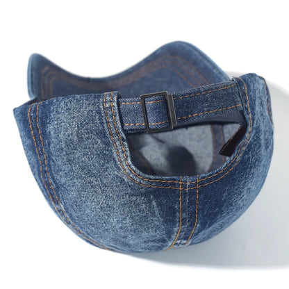 Vintage Washed Cotton Baseball Cap Men Women Denim Dad Hat Adjustable Trucker Style Low Profile