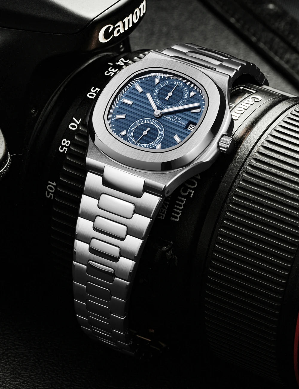DIDUN TOP New Men Quartz Watches Sport Business Luxury Brand Stainless Steel Male Fashion Nautilus Wrist Clock Dropshipping