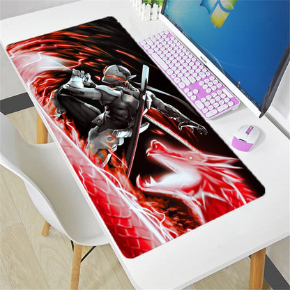 Tappetino mouse Overwatch grande fai da te kawaii XXL per PC, tappetino da scrivania per gamer e ufficio, accessorio gaming per tastiera e mouse