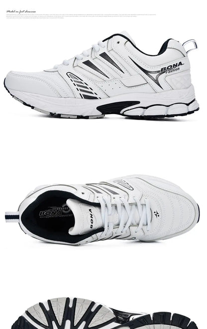 BONA New Design Style Men Shoes Breathable Popular Men Running Shoes Outdoor Sneaker Sports Shoes Comfortable