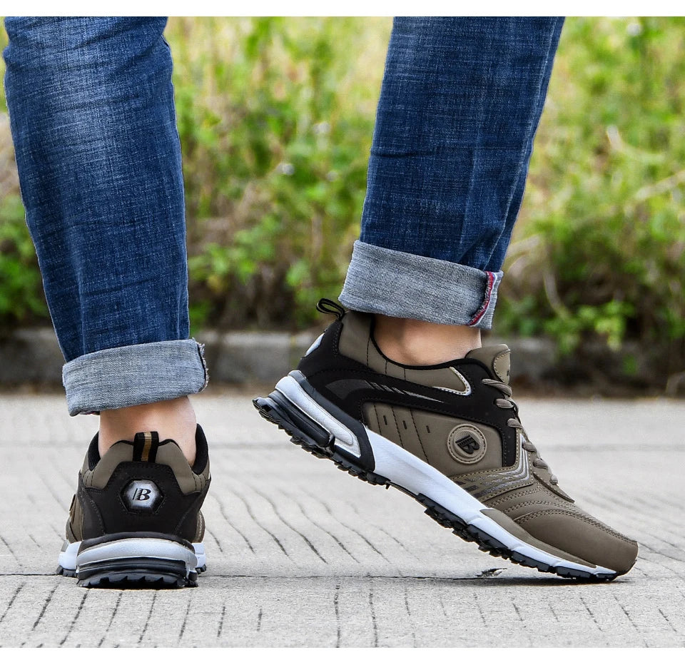 BONA Running Shoes Men Fashion Outdoor Light Breathable Sneakers Man Lace-Up Sports Walking Jogging Shoes Man Comfortable