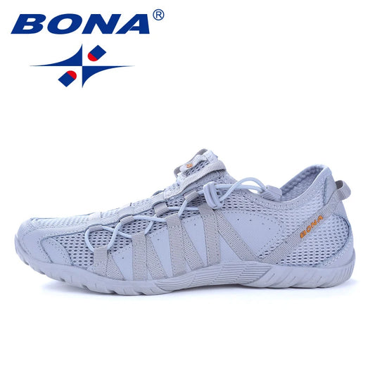 BONA New Popular Style Men Running Shoes Lace Up Athletic Shoes Outdoor Walkng jogging Sneakers Comfortable