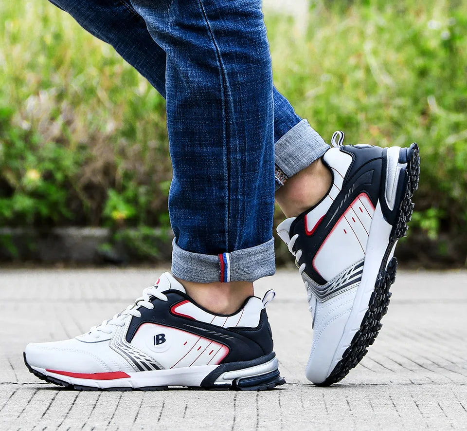 BONA Running Shoes Men Fashion Outdoor Light Breathable Sneakers Man Lace-Up Sports Walking Jogging Shoes Man Comfortable