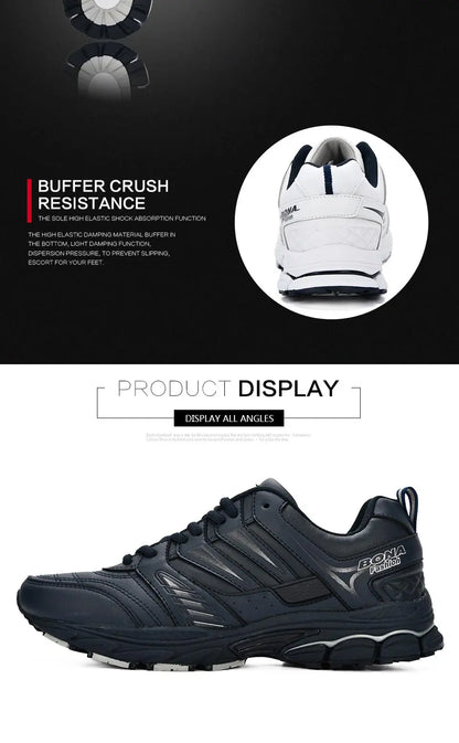 BONA New Design Style Men Shoes Breathable Popular Men Running Shoes Outdoor Sneaker Sports Shoes Comfortable