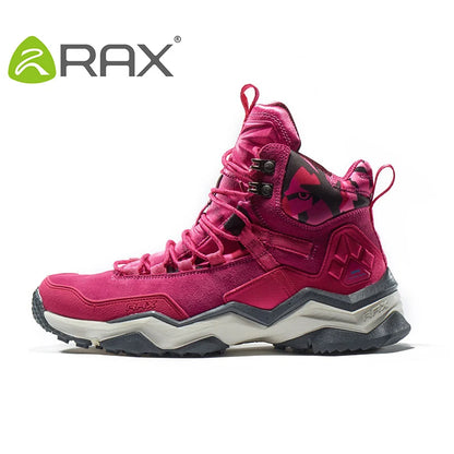RAX Women Hiking Boots Waterproof Trekking Shoes Lightweight Mountain Climbing Boots Antislip Outdoor Sports Shoes Tourism