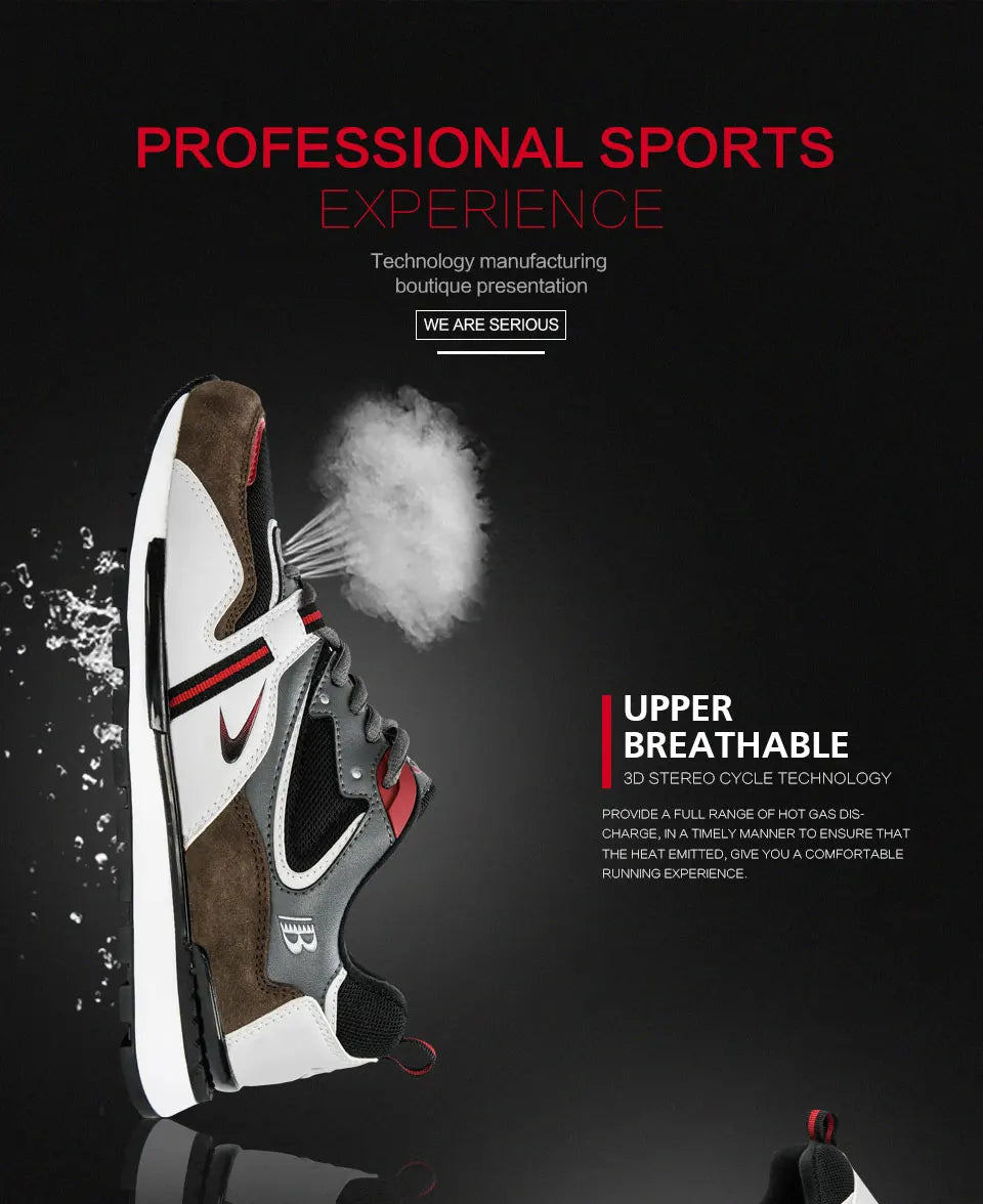 BONA Nuevos diseñadores Zapatillas deportivas de cuero de acción para hombre, calzado de running, tenis masculinos para caminar, fitness moderno