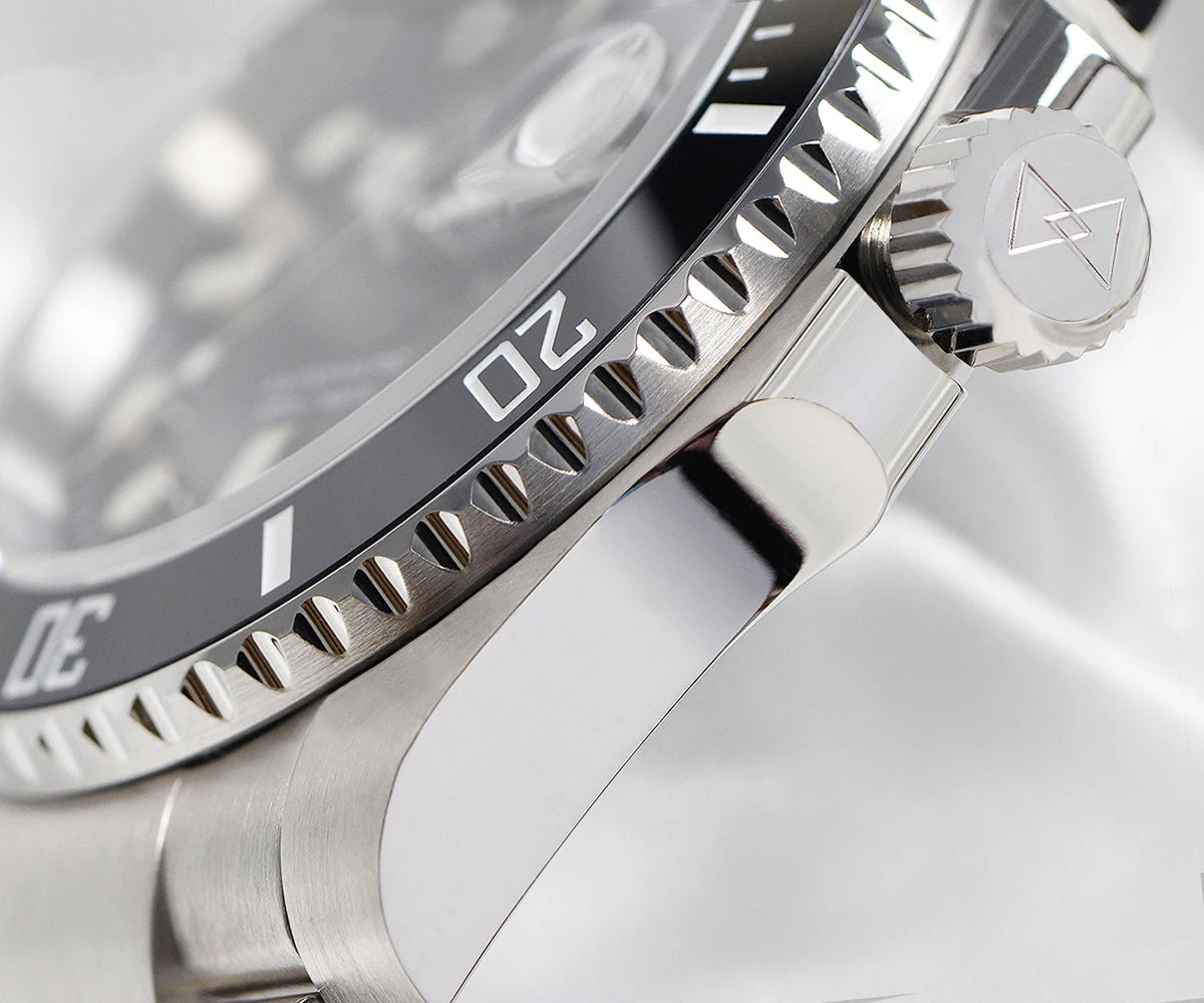 Cronos New 40mm Diver Men Watches Luxury Miyota9015 Automatic Mechanical Watch Sapphire Crytal Waterproof 200m AdjustClasp L6045