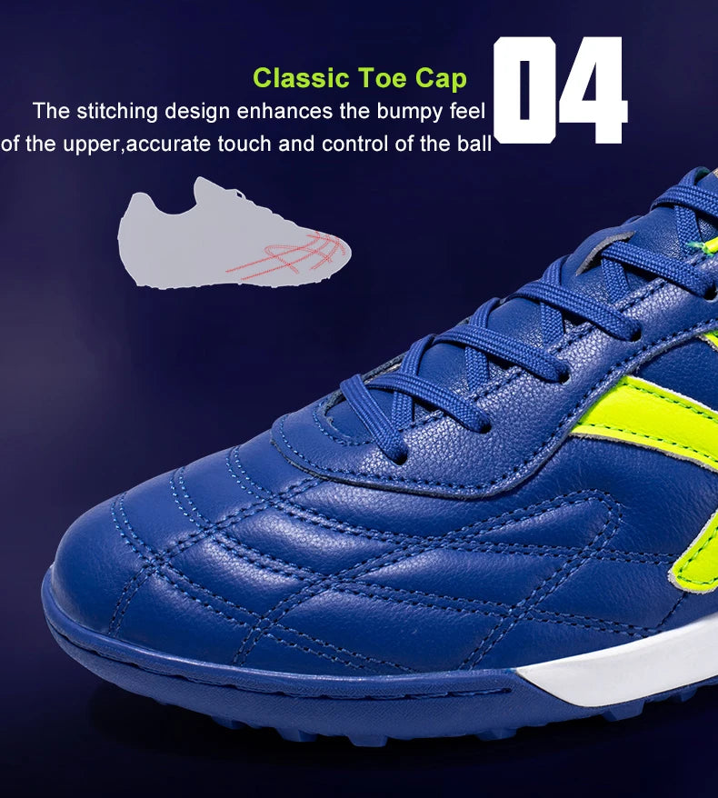 KELME Soccer Shoes TF Football Boots Calf-Skin Cleats Professional Futsal Original Football Training Sneakers ZX80011017