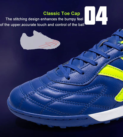 KELME Soccer Shoes TF Football Boots Calf-Skin Cleats Professional Futsal Original Football Training Sneakers ZX80011017
