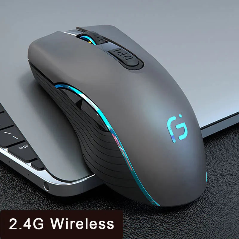 Wireless Mouse Rechargeable Bluetooth Silent Ergonomic Computer 2400 DPI For iPad Mac Tablet Macbook Air Laptop PC Gaming Office
