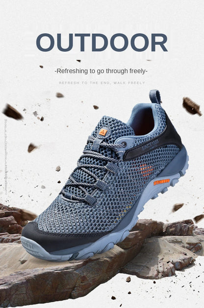 HUMTTO Summer Hiking Sneakers for Men 2021 Breathable Outdoor Trekking Sport Men's Water Shoes Climbing Walking Shoes
