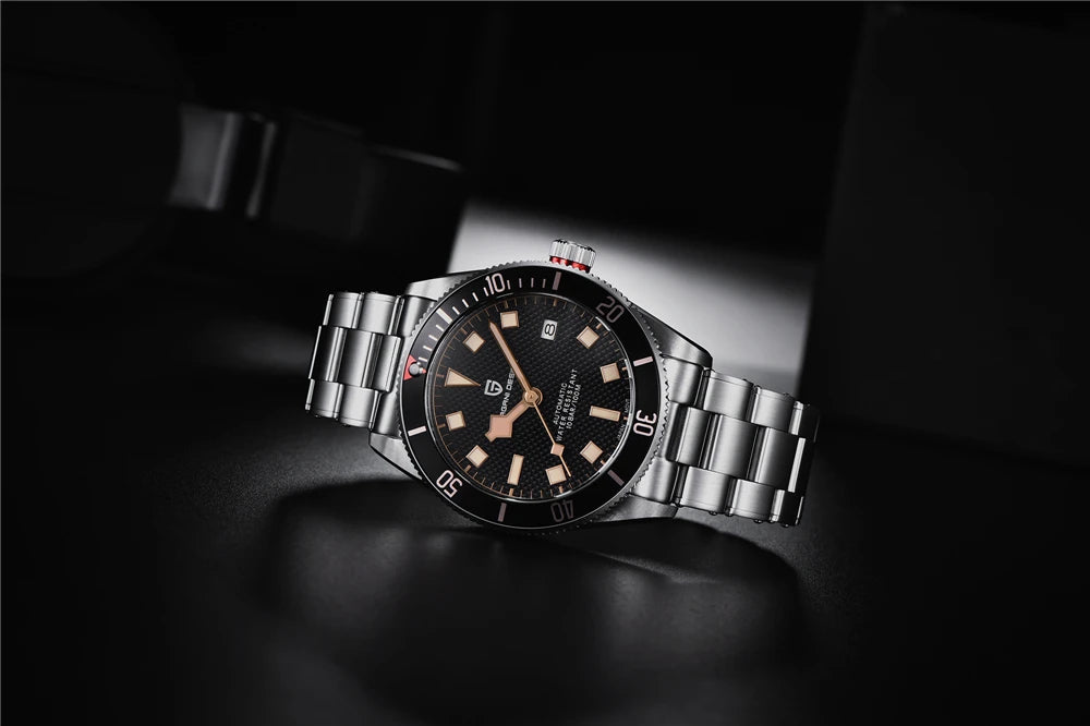 2026 New PAGANI DESIGN BB58 Luxury Automatic Mechanical Men Watch Sapphire Japan Movt Watch 316L All Steel Waterproof Man Watch