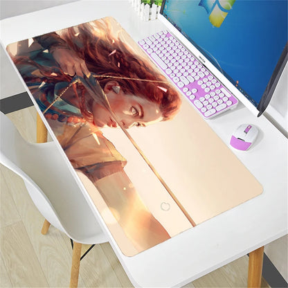Tappetino mouse Overwatch grande fai da te kawaii XXL per PC, tappetino da scrivania per gamer e ufficio, accessorio gaming per tastiera e mouse