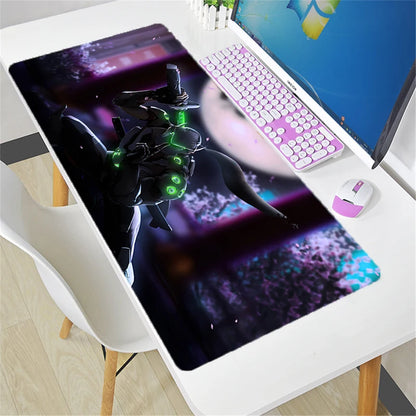 Tappetino mouse Overwatch grande fai da te kawaii XXL per PC, tappetino da scrivania per gamer e ufficio, accessorio gaming per tastiera e mouse