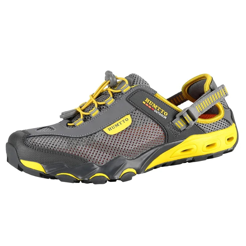 HUMTTO Zapatillas de río para hombre, calzado outdoor de trekking y vadeo, zapatos acuáticos de malla transpirable, secado rápido, tobillo para mujer, zapatillas acuáticas antideslizantes
