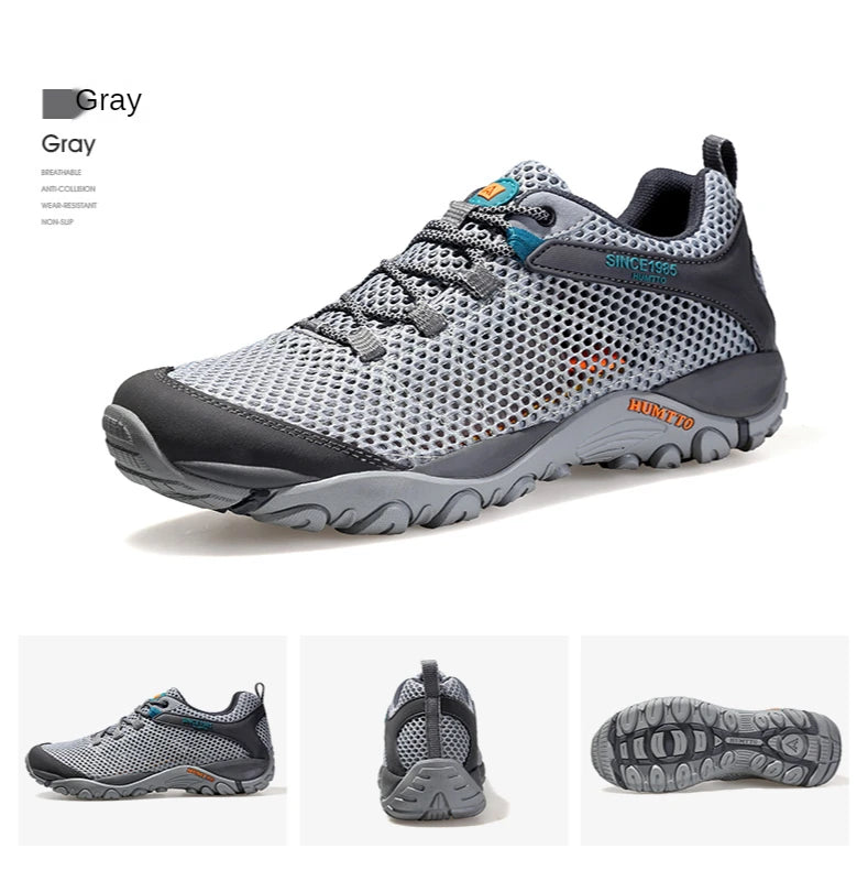 HUMTTO Summer Hiking Sneakers for Men 2021 Breathable Outdoor Trekking Sport Men's Water Shoes Climbing Walking Shoes
