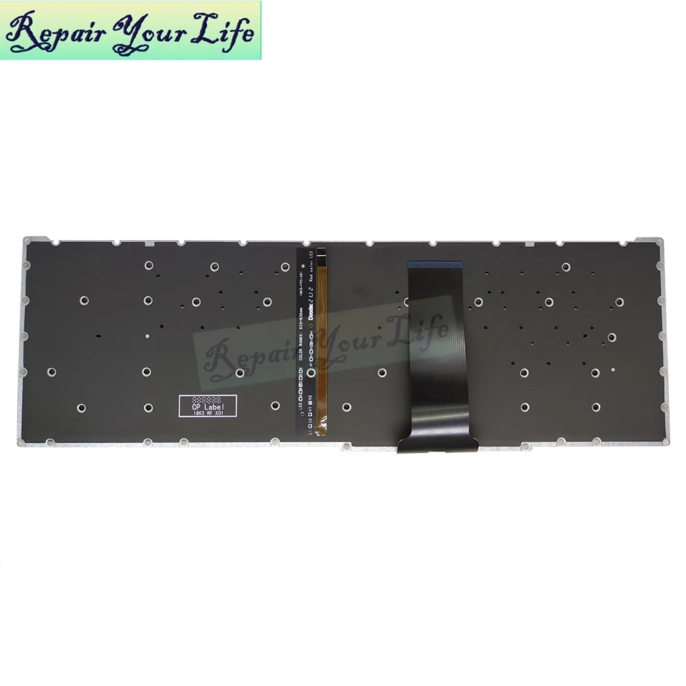 PT-BR Brasil US RU Tastatur mit Hintergrundbeleuchtung für Acer Nitro 5 AN515-54 AN515-43 AN517-52 AN517-51 AN517-54 AN715-51 Spanien LA IT TR GR FR