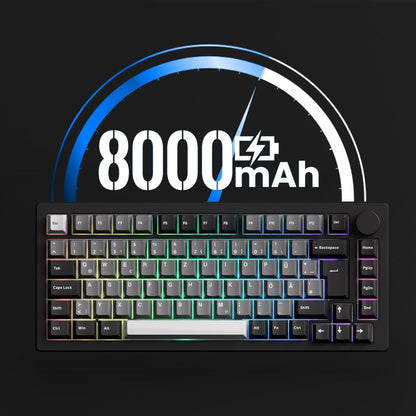 Akko MonsGeek M1 V5 Three-mode Mechanical Keyboard/Barebone Kit VIA 75% 3/5 Pin Customized Hot Swap RGB Rapid Disassemble Gasket