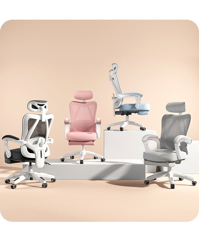 UVR Gaming Computer Chair Mesh Breathable Staff Chair Ergonomic Design Armrest Chair Sitting Comfor THome Office Chair Furniture