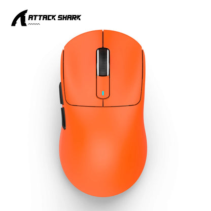 Mouse ATTACK SHARK X3 trimodo 1K Hz, mouse inalámbrico Bluetooth X3Pro 4K Hz ligero, PAW3395, velocidad móvil 650IPS
