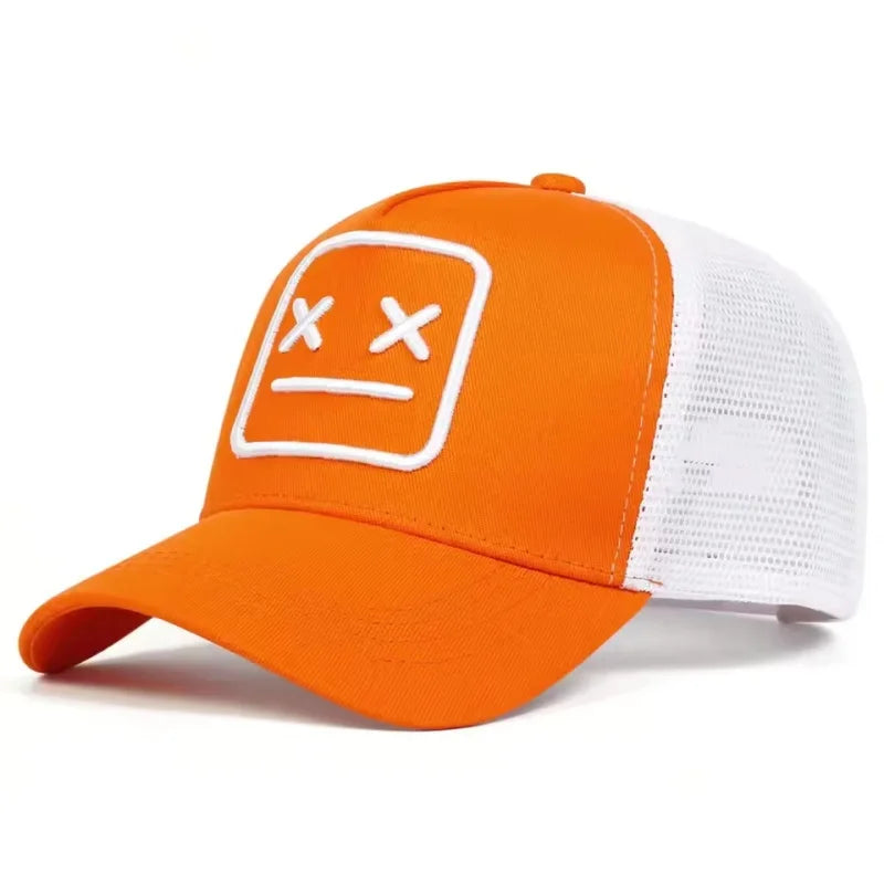 Unisex XX Embroidery Baseball Net Caps Adjustable Casual Hats Spring and Summer Outdoor Sunscreen Hat