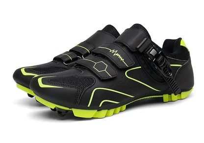 Unisex Hard Sole Cycling Shoes – 4-Season Road Bike Lock Pedal Shoes for MTB Outdoor Sports