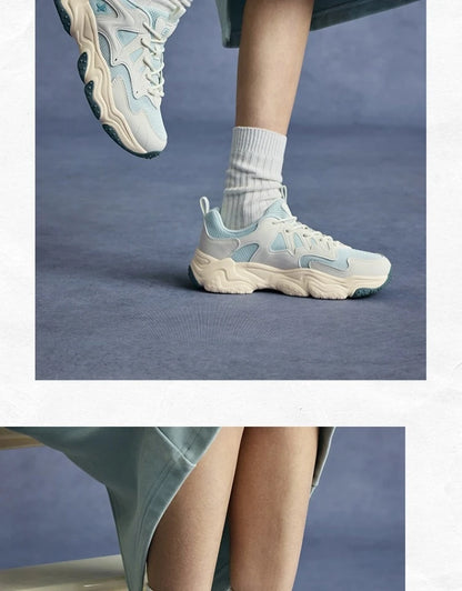 Xtep Casual Shoes 2025 Spring And Summer Lightweight Sports Shoes Thick Sole Fashionable Street Style Sneakers 875319320004