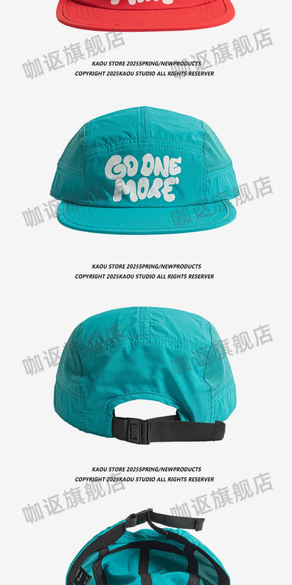 Summer New Thin Quick-drying 5-panel Baseball Caps for Men Outdoor Hiking Casual Versatile Fashion Flat-brimmed Women's Hats