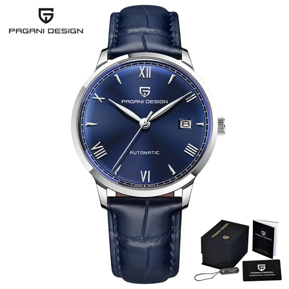 PAGANI DESIGN 40MM Pilot Men's Mechanical Watch Luxury Sapphire Glass Automatic Watch 100M Waterproof NH35 Wristwatch for Men