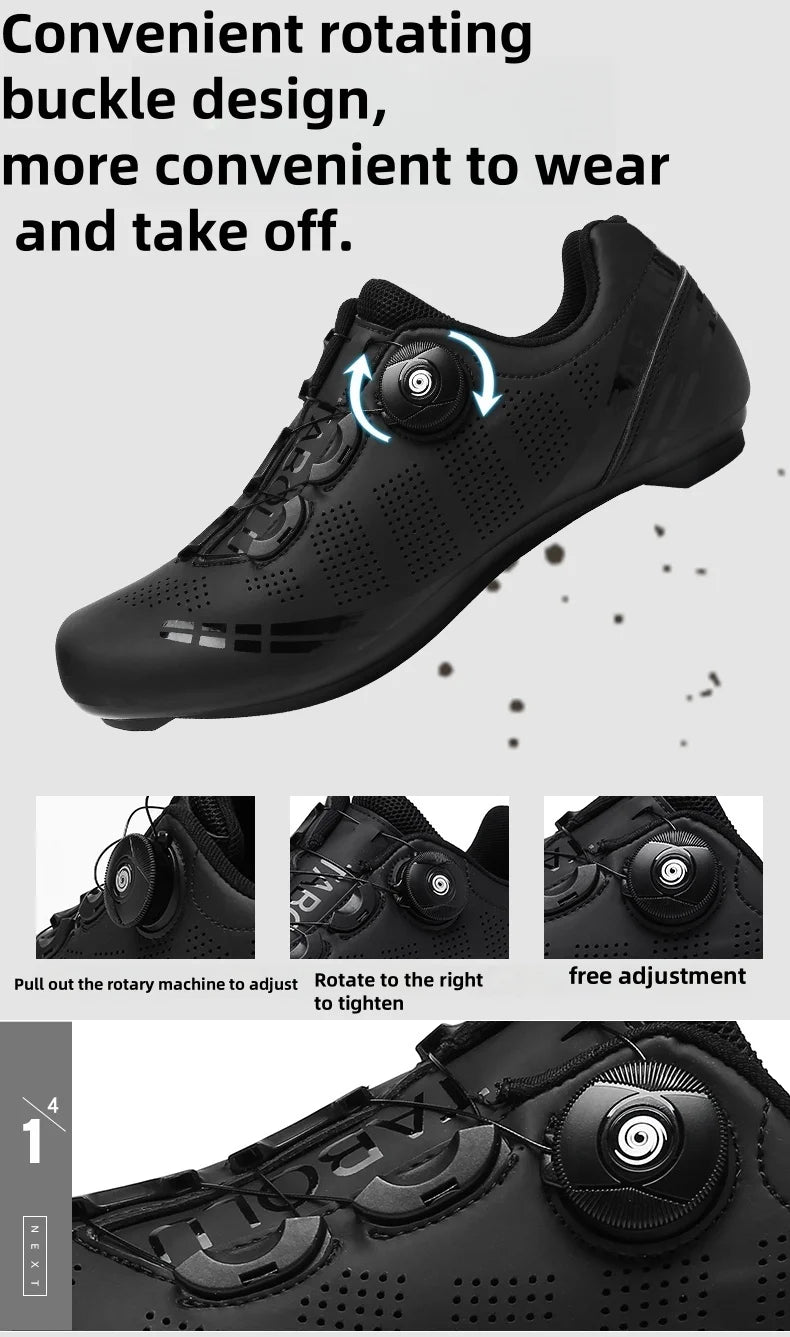 Herren-Mountainbike-Schuhe MTB, atmungsaktiv, rutschfest, hohe Härte, geeignet für Outdoor-Straßenrennen und Mountain-Offroad-Fahrten 37-46