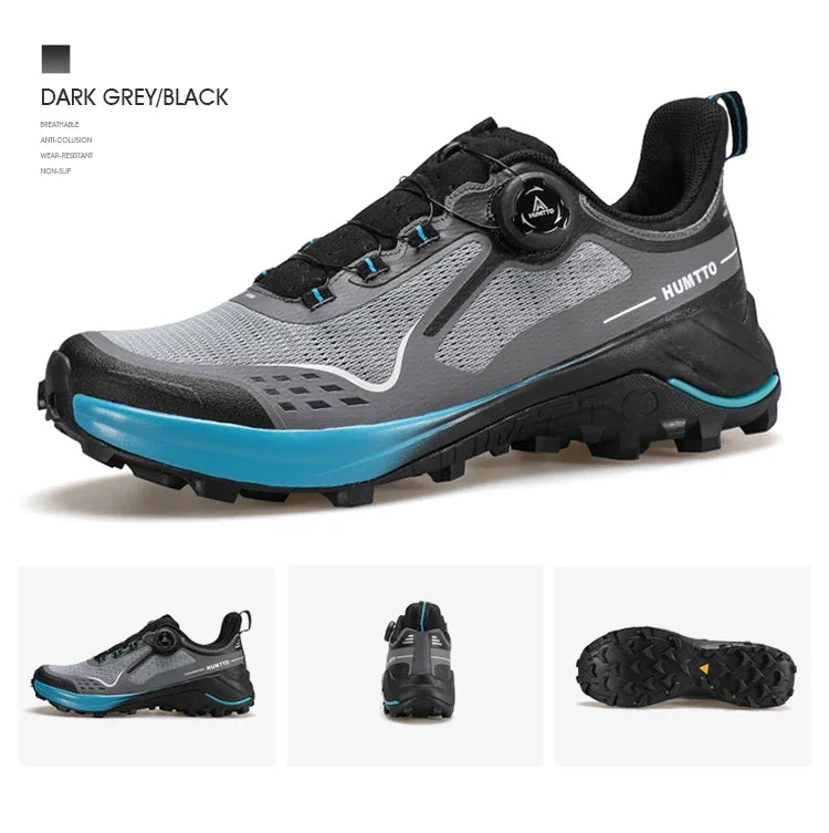 HUMTTO Men's Sneakers Luxury Designer Trail Shoes for Men Anti-slip Sports Hiking Sneaker Man Breathable Outdoor Trekking Boots