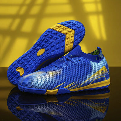 Professional Men's Outdoor FG Football Shoes, Durable Comfortable Training Shoes for Adults and Teenagers, Non-slip Soccer Shoes