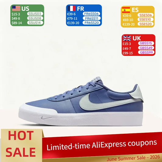 Nike Court Shot Comfortable,minimalist, snug-fitting,durable,lightweight,versatile, low-top sneakers for men in blue FQ8146-400