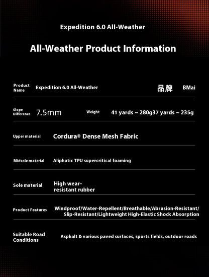 BMAI Outdoor Men's Sports Shoes Breathable Man Sneakers Lightweight Mountain Running Shoes for Men Cushion Trail Jogging Sneaker