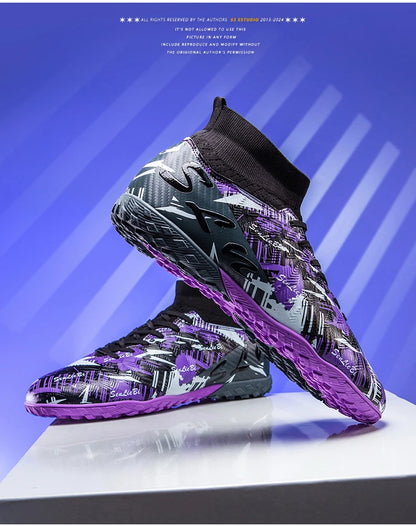 Size 34-46 Men's FG/TF Football Boots Futsal Professional Unisex Kids Soccer Training Outdoor Boys Football Sneakers