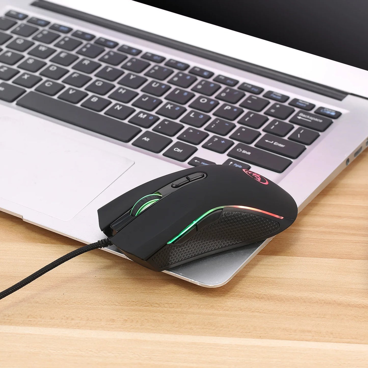 High-end Optical Professional Gaming Mouse with 7 Bright Colors LED Backlit and Ergonomic Design 3200 DPI for LOL CS Gamer