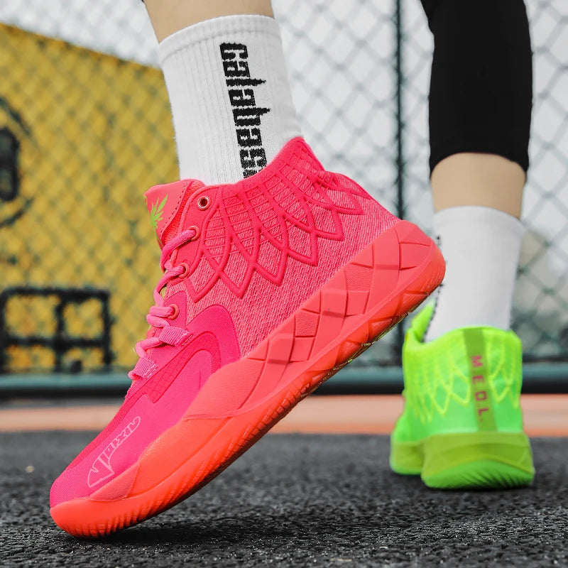 Youth Basketball Shoes for Actual Combat, Outdoor Comfortable Cushioning, Wear-Resistant, Fashionable, Breathable, High Quality