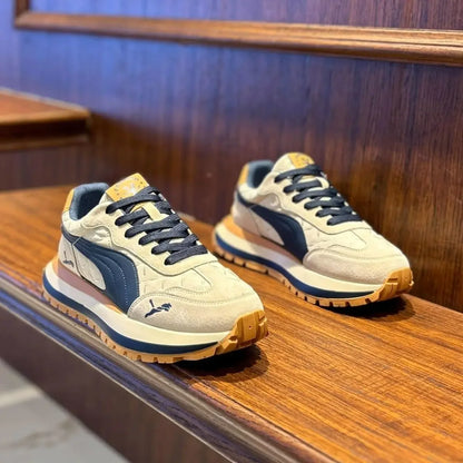 Casual Men's Sports Shoes Summer Casual Thick-Soled Men's Shoes Soft and Comfortable Non-Slip Outdoor Fashion Sneakers