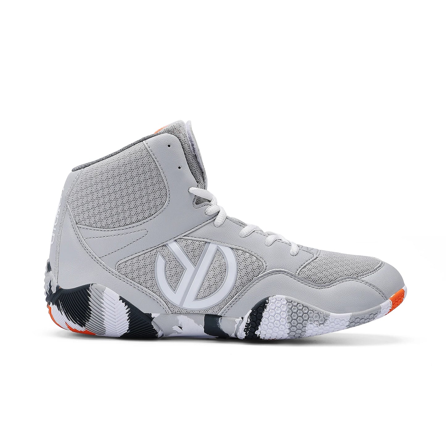 New Men's Large Wrestling Shoes Mesh Breathable Boxing Shoes Anti-Slip Wear-Resistant Sneakers Fashionable Casual High Sport Shoes